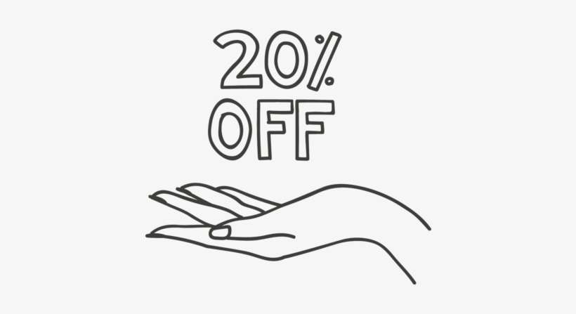 20% Off Site Wide - Line Art, transparent png download