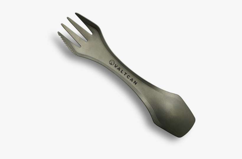Valtcan Titanium Spork 3 In 1 Fork Spoon Knife Essential - Camp Fork Knife Spoon, transparent png download