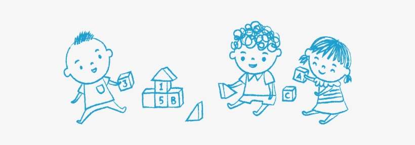 Building Blocks To Cradle - Kindergarten Transparent, transparent png download