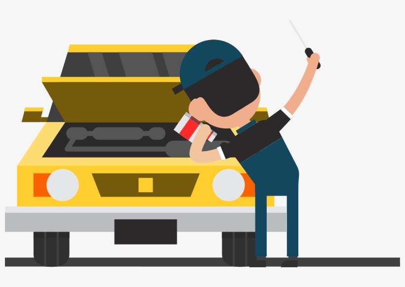 Transparent Tool Motor Mechanic - Pre Delivery Inspection Cartoon, transparent png download