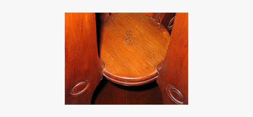 King Kalakaua's Monogram With Crown On Furniture - Plywood, transparent png download