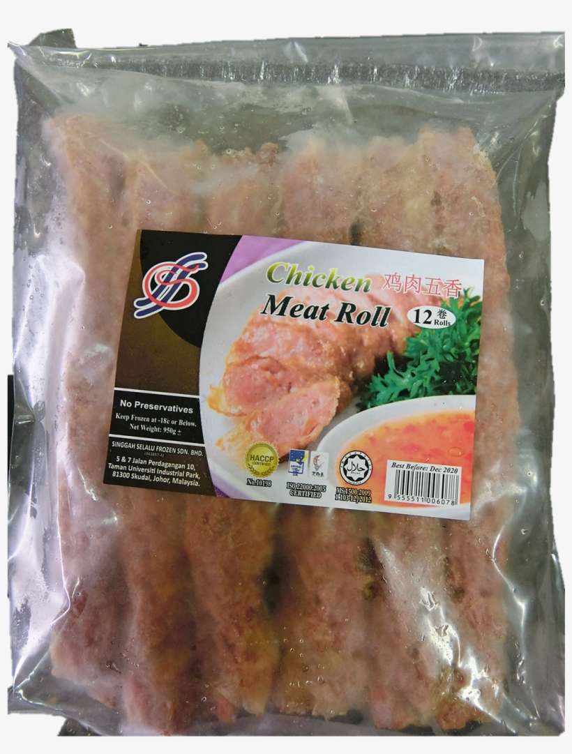 Chicken Meat Roll - Food, transparent png download