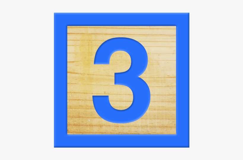 Building Block Three - Building Block Number 3 PNG Image | Transparent ...