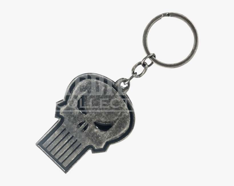 Punisher Logo Metal Keychain - Batman Logo Metal Keychain, transparent png download