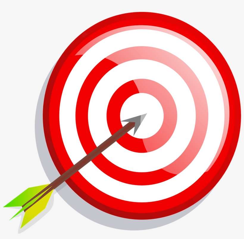 Download - Archery Target With Arrow Shower Curtain, transparent png download