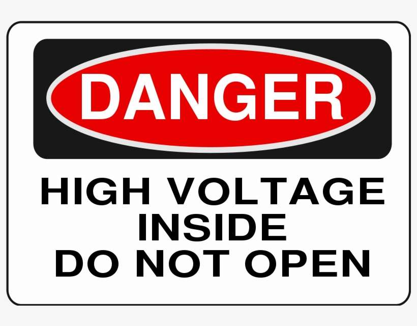 Free Clipart Warning Label High Voltage Png Image - High voltage warning label