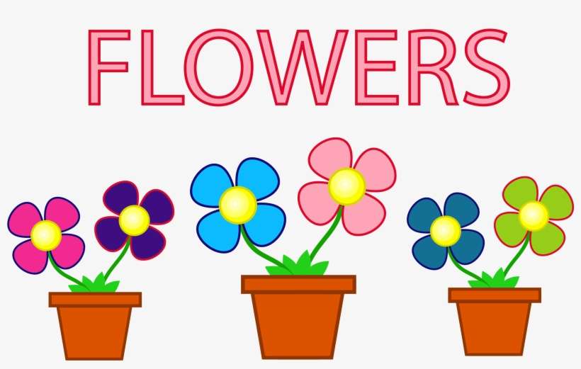 Potted Flowers Png Clipart - Clip Art Flowers, transparent png download