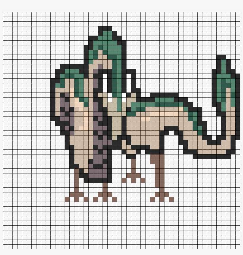 Spirited Away Haku Dragon Perler Bead Pattern / Bead - Studio Ghibli Spirited Away Pixel Art, transparent png download