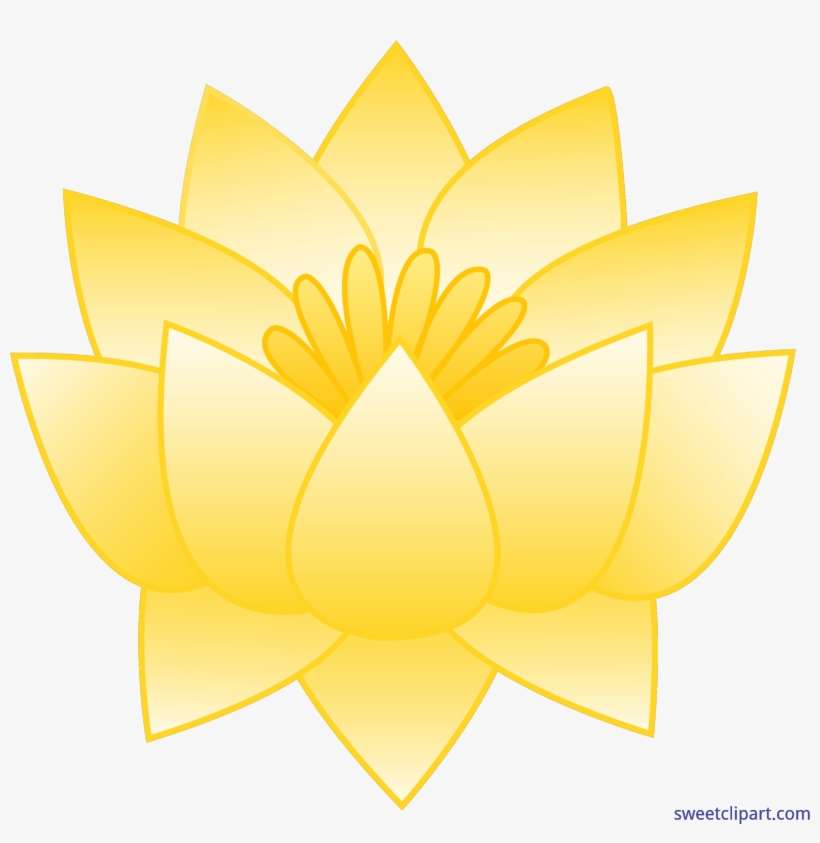Lotus Flower Picture Clip Art At Clker - Drawing, transparent png download
