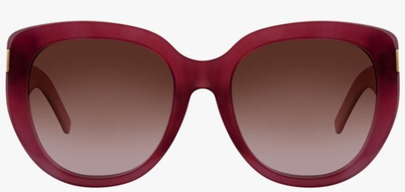Yves Saint Laurent Sl 16/f I3n/d8 Sunglasses - Burgundy, transparent png download