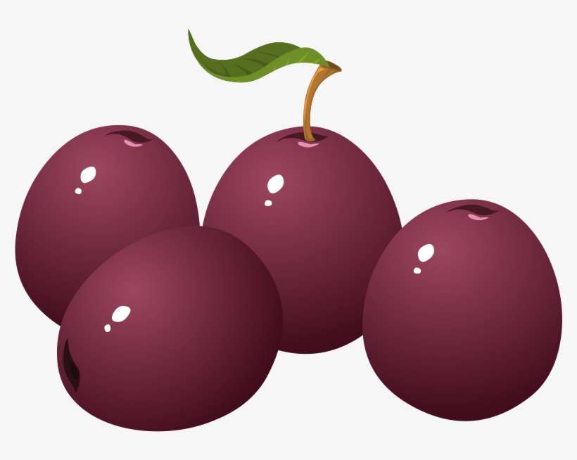 Png Plum Clipart - Plum Cartoon Png, transparent png download