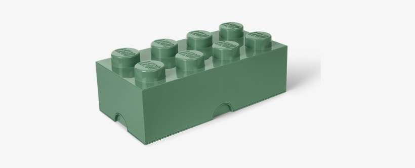 8029630 Lego Storage Brick - Lego Sand Green, transparent png download