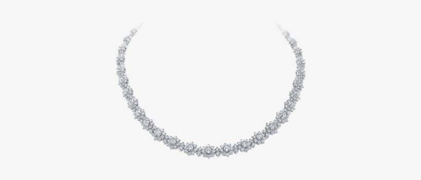 Sunflower By Harry Winston, Small Diamond Necklace - Necklace, transparent png download