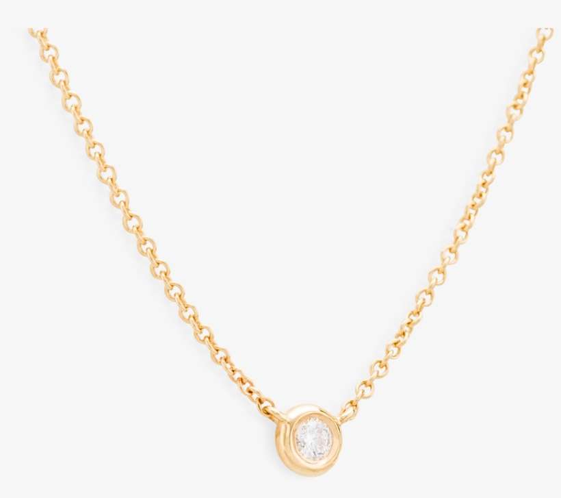 Mejuri 290, - Rose Gold Peace Symbol Necklace, transparent png download