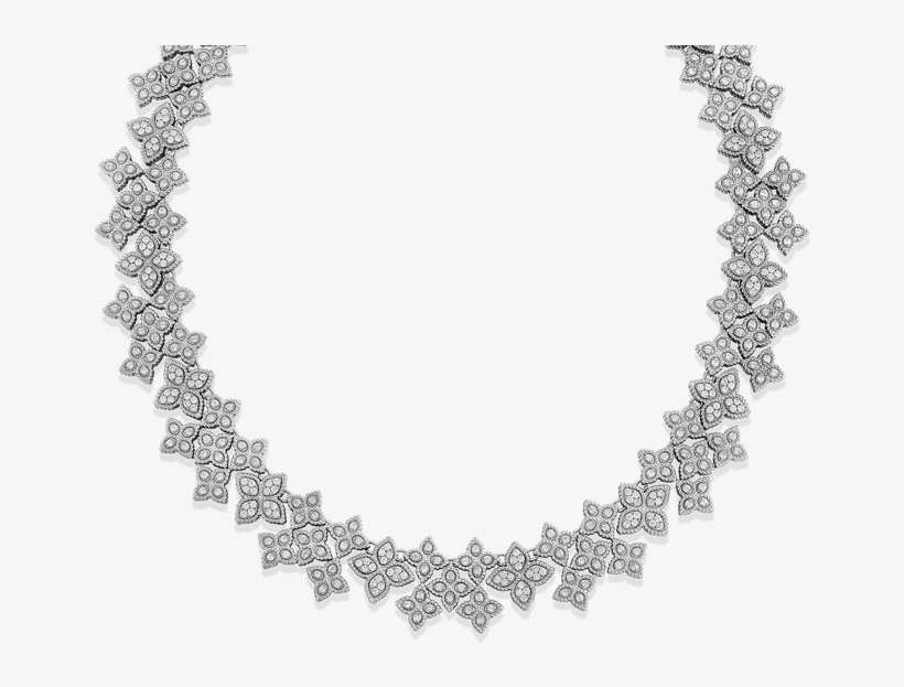 Roberto Coin Wide Link Collar With Diamonds - Icono Original, transparent png download