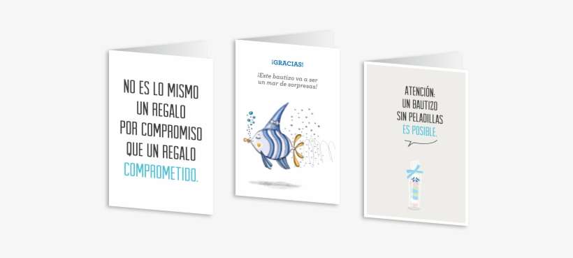 Tres Modelos De Tarjetas De Felicitación - Tarjeta De Regalo Bautizo, transparent png download