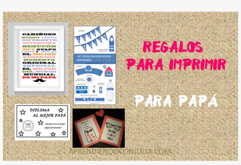 Lámina Imprimible Para El Día Del Padre Y Otros Regalos - Father's Day, transparent png download