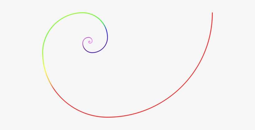 Golden Spiral Fibonacci Number Mathematics Circle - Fibonacci Spiral Png Transparent, transparent png download