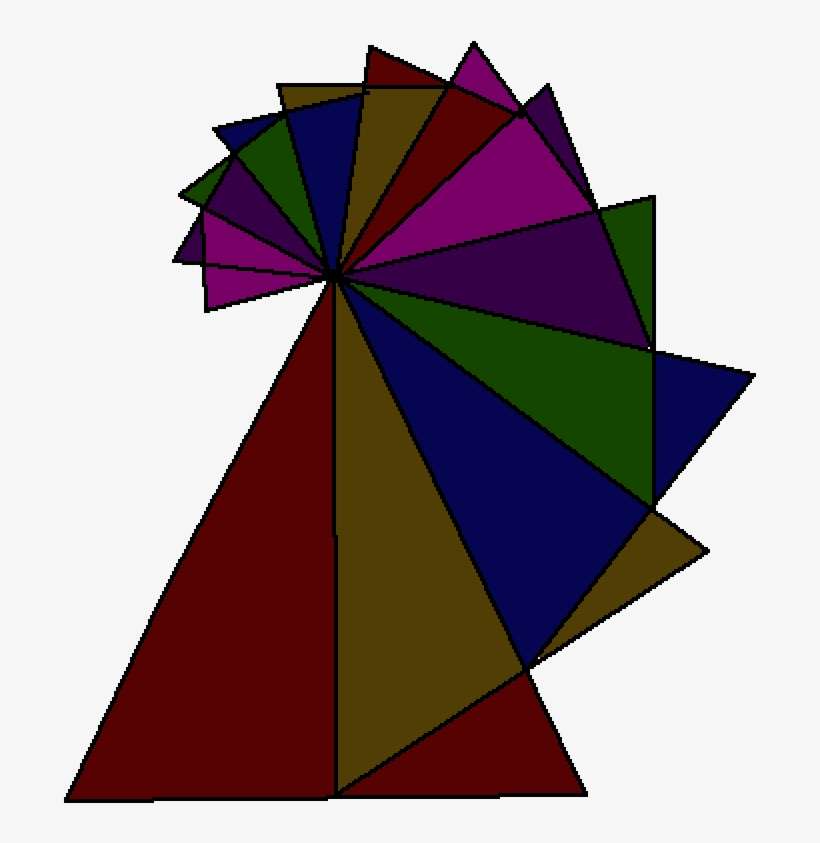 The Fibonacci Spiral - Triangle, transparent png download