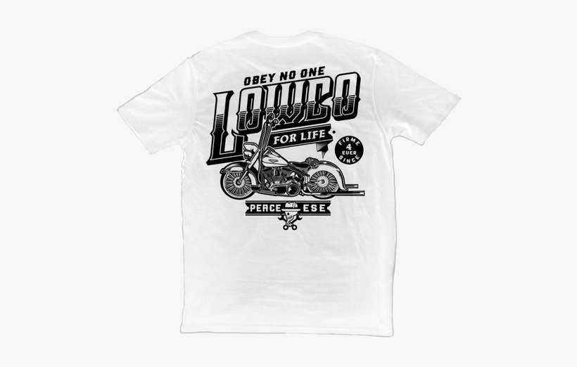 Obey No One On A White 100% Cotton Tshirt - Chopper, transparent png download
