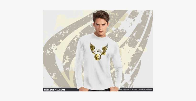 Golden Snitch - Long-sleeved T-shirt, transparent png download