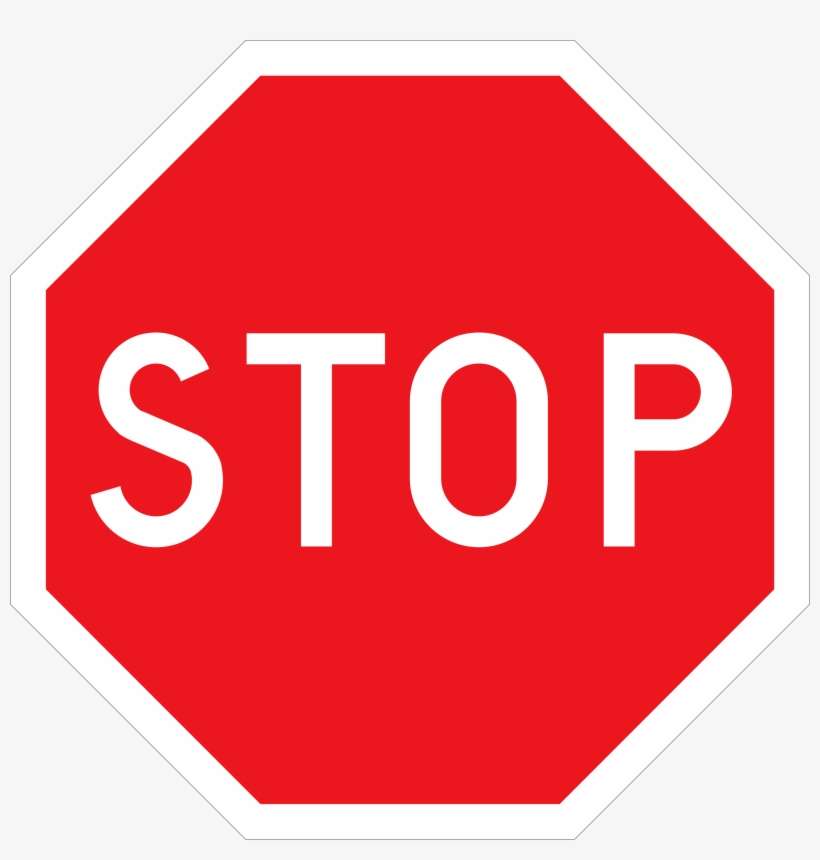 At Getdrawings Com Free For Personal Use - Stop Sign On Road, transparent png download