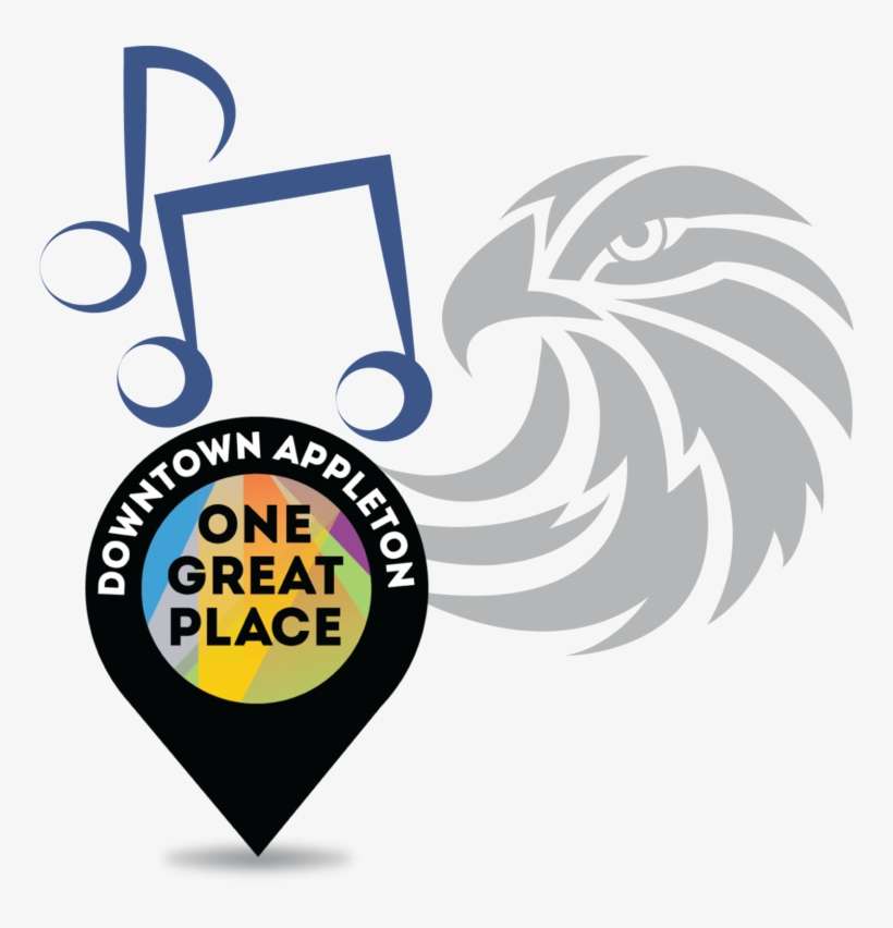Eagle An Music Notes Apd-01 - Appleton Downtown Inc, transparent png download