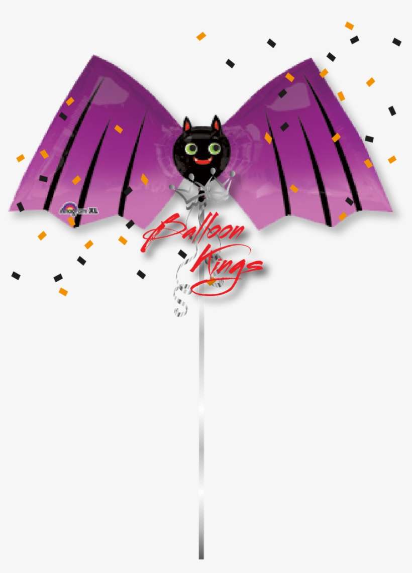 Little Halloween Bat - 38" Bat Shape Little Bat Balloon - Mylar Balloons Foil, transparent png download