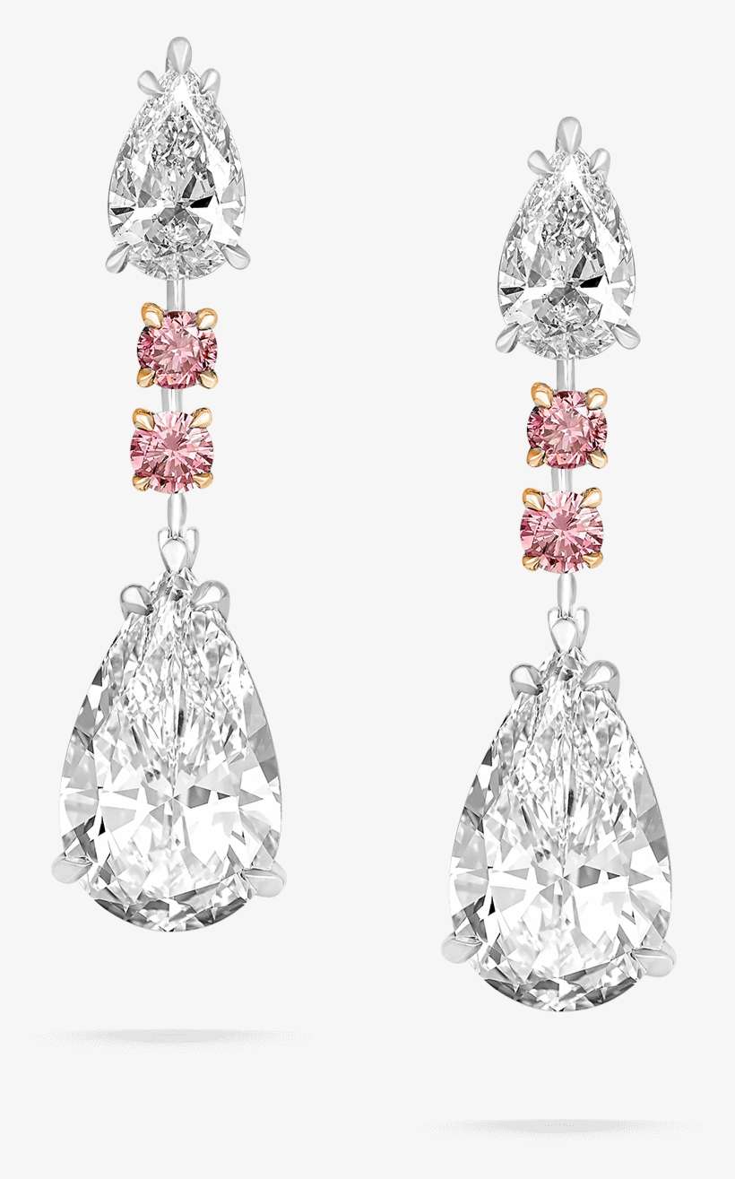 Important White Diamond Earrings - Earring, transparent png download