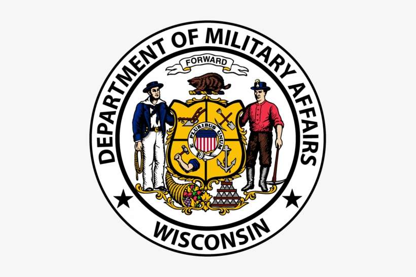 Wisconsin Department Of Military Affairs - Coa Of Wisconsin Shower Curtain, transparent png download