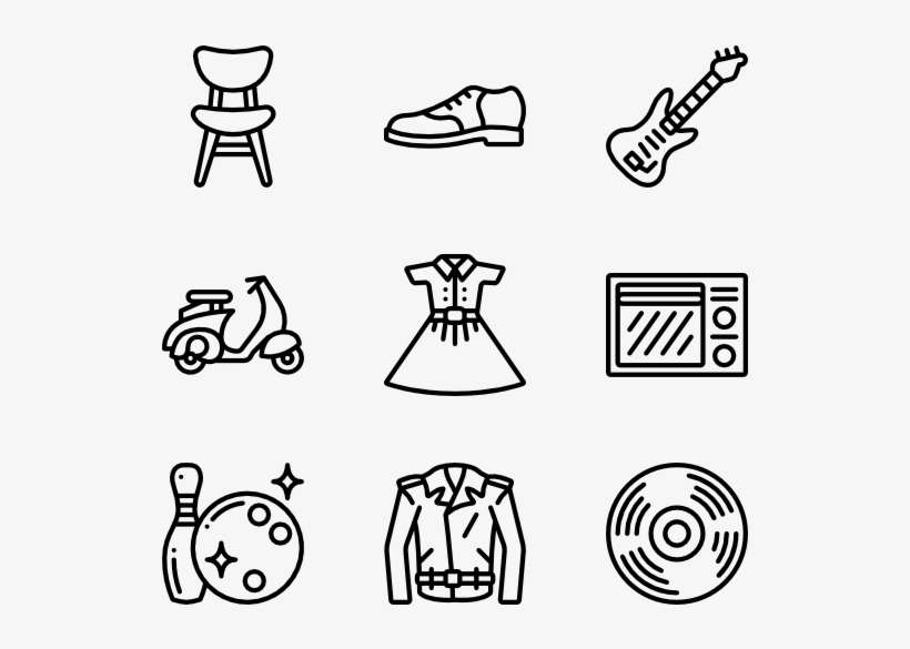 Fifties 40 Icons - Surf Icons, transparent png download