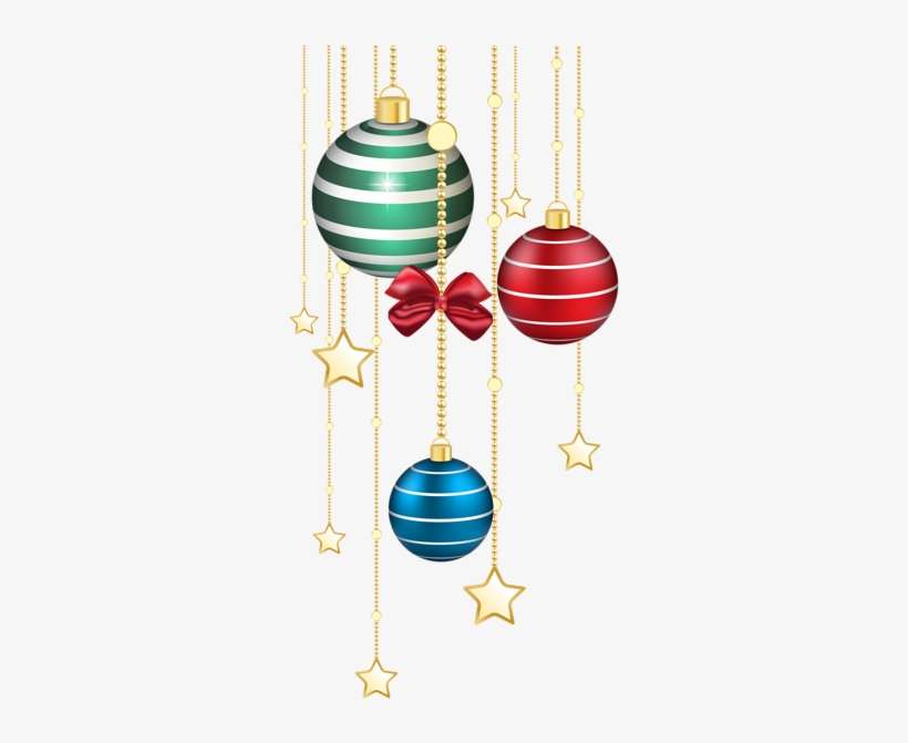 Christmas Balls Decor Transparent Png Image - Transparent Christmas Decors Png, transparent png download