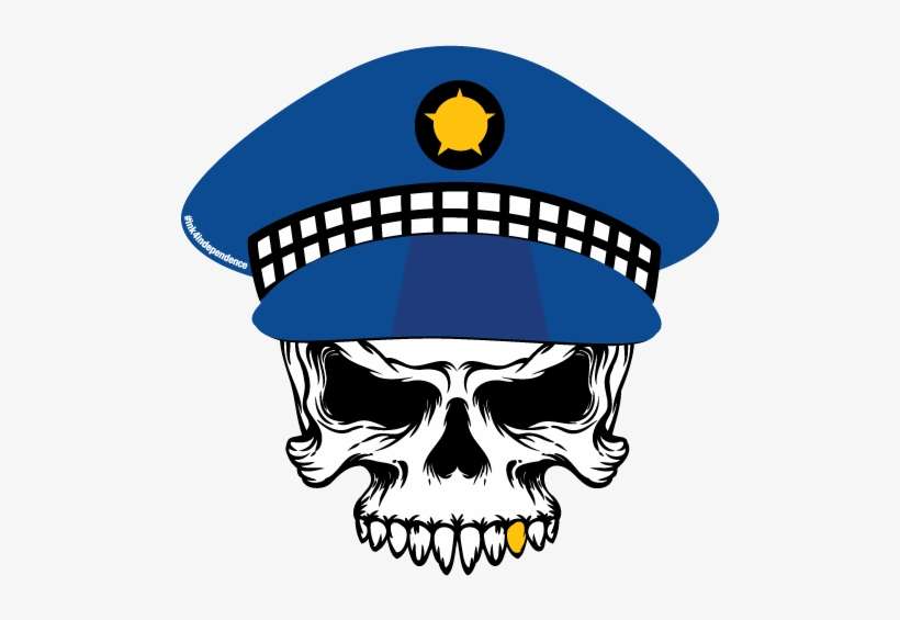 Police Officer Skull Decal - Freelance Zombie Hunter Mousepad, transparent png download