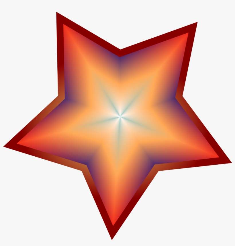 Mesh Gradient Polygon - Ngôi Sao Bay, transparent png download