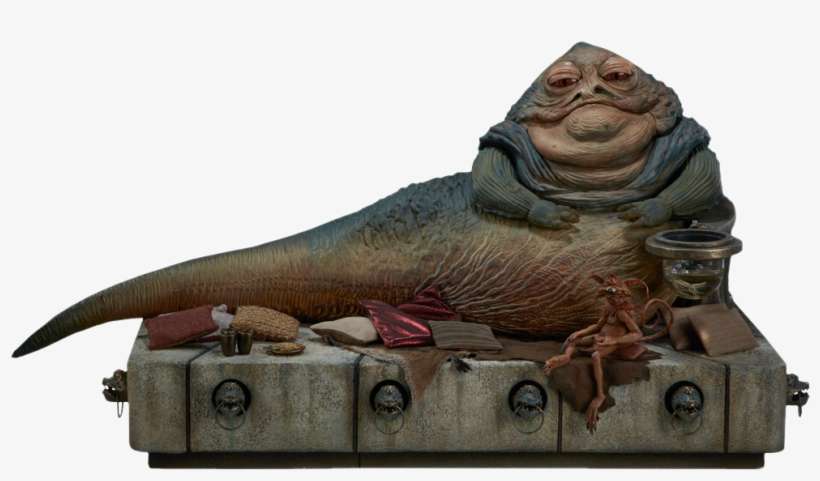 Jabba The Hutt And Throne Deluxe 1/6th Scale Action - Jabba The Hutt Sideshow, transparent png download
