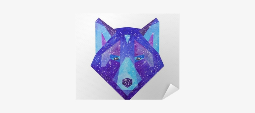 Watercolor Cosmic Animals - Cosmic Wolf, transparent png download