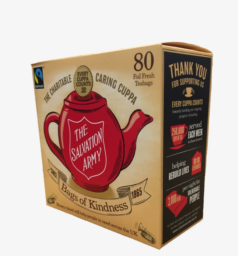 Here's How A Teabag Can Change A Life Today - Salvation Army Tea Bags, transparent png download