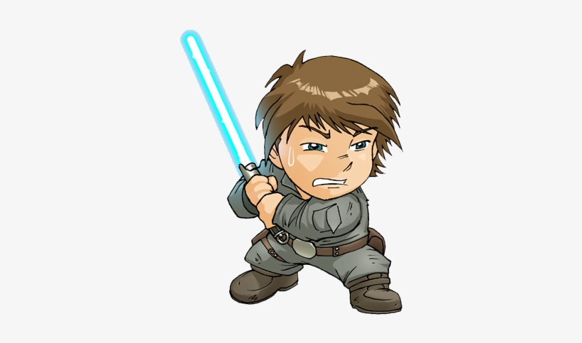 Star Wars Cartoon - Chibi Star Wars Drawing, transparent png download