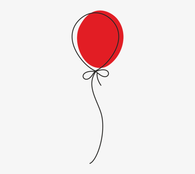 One Balloon Png Transparent One Balloon - Red Balloons Clip Art, transparent png download
