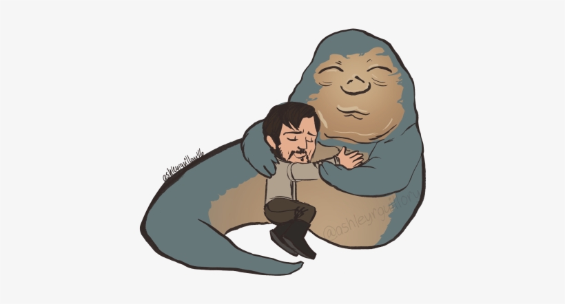 Luna, I Too Have Wanted To Hug Jabba The Hutt - T-shirt, transparent png download
