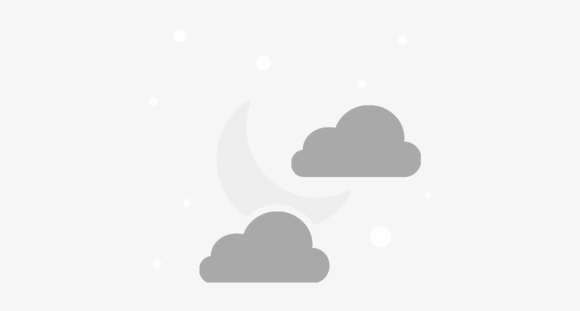 Cloudy - Weather Moon Icon Png, transparent png download