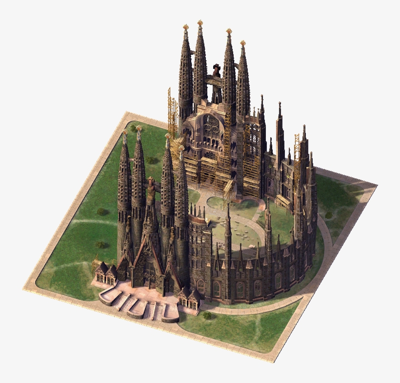 Sagrada Familia - Spain, transparent png download
