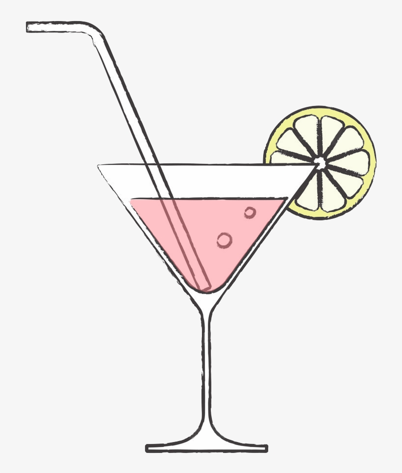175k Vodka 29 Jan 2015 - Cocktail Glass Vector Vintage, transparent png download