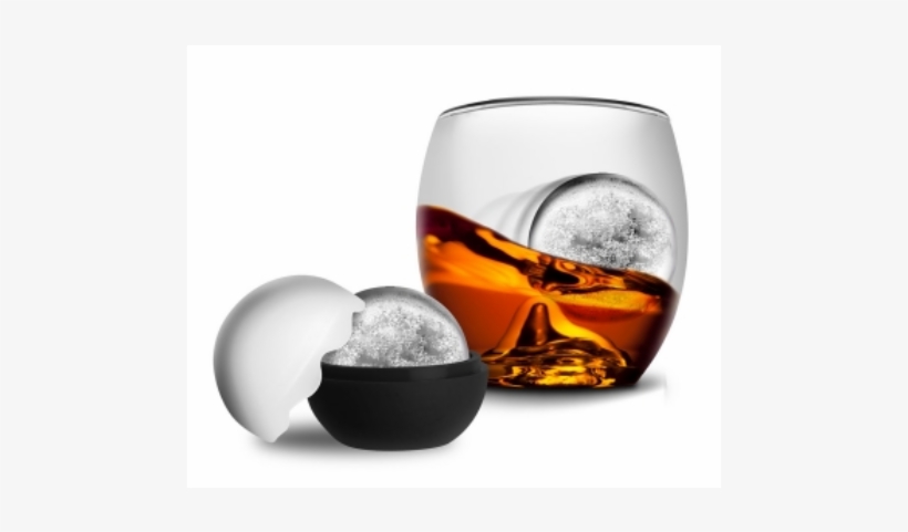 Roller Rock Liquor Glasses - Final Touch On The Rock Glass With Ice Ball Mould, transparent png download