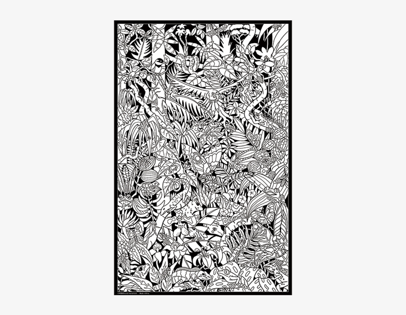 Ultimate Artist Coloring Poster Rainforest - Watercolor Painting, transparent png download