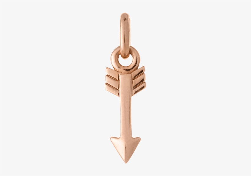 Arrow Charm 18k Rose Gold Vermeil - Kirstin Ash Arrow Charm Sterling-silver, transparent png download