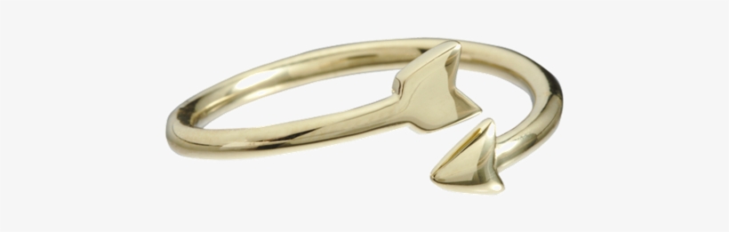 Finn Yellow Gold Arrow Ring 18k Yellow Gold Arrow Ring - Bangle, transparent png download