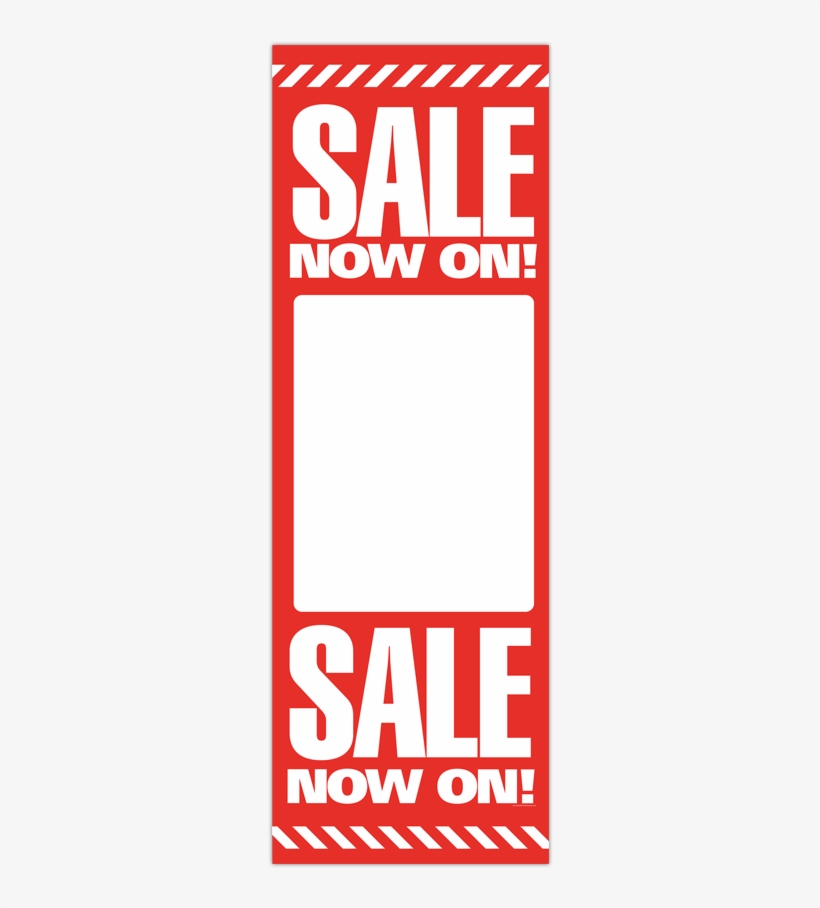 Blank 'sale Now On' Banner - Sale Banner Vertical Png, transparent png download