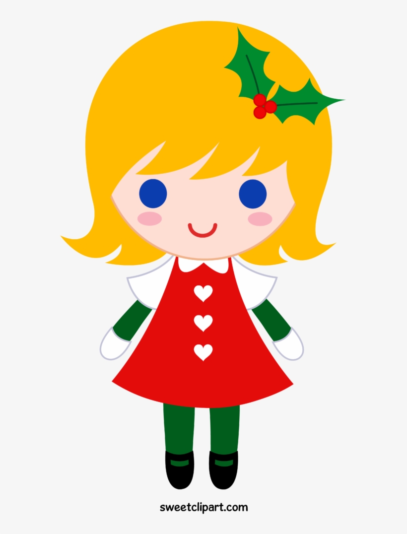Christmas Girl Clipart, transparent png download