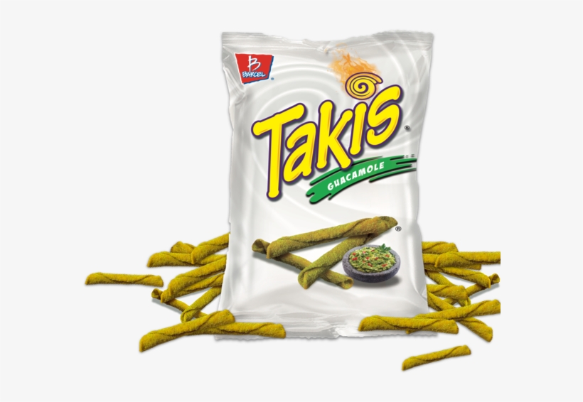 Takis Guacamole Flavored Rolled Tortilla Chips Kick - Takis Tortilla Chips, Guacamole, Mild - 4 Oz, transparent png download
